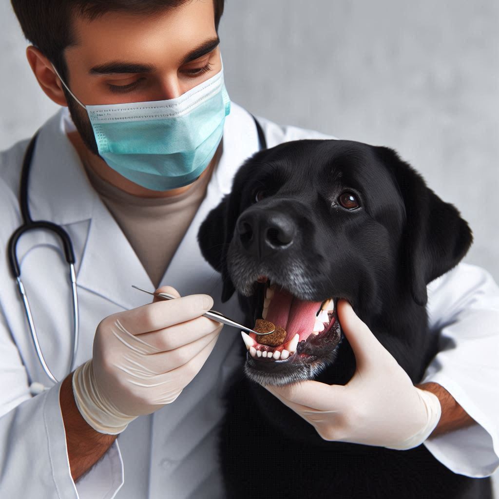 dog at dentist