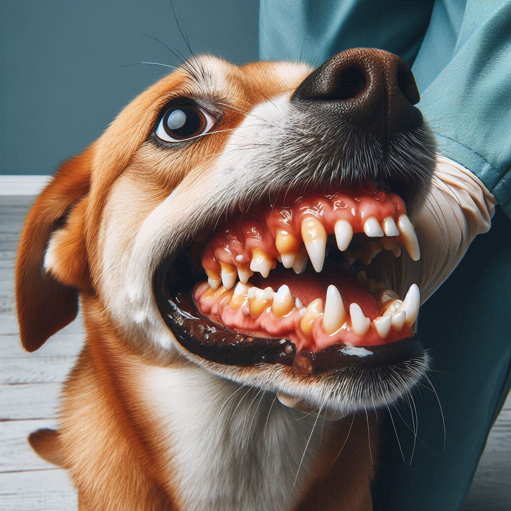 gum disease dog