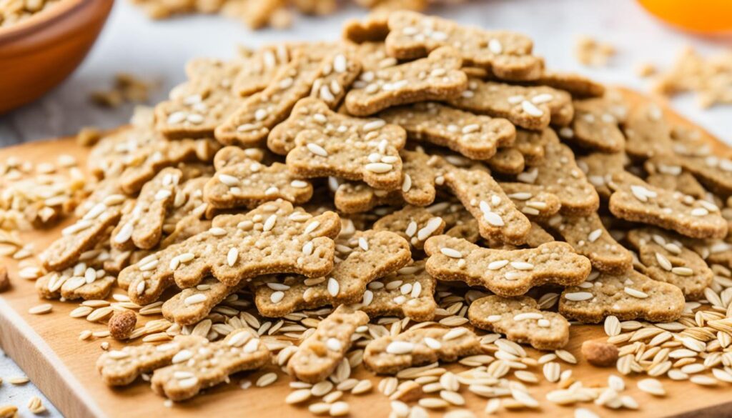 homemade dog treats with oats